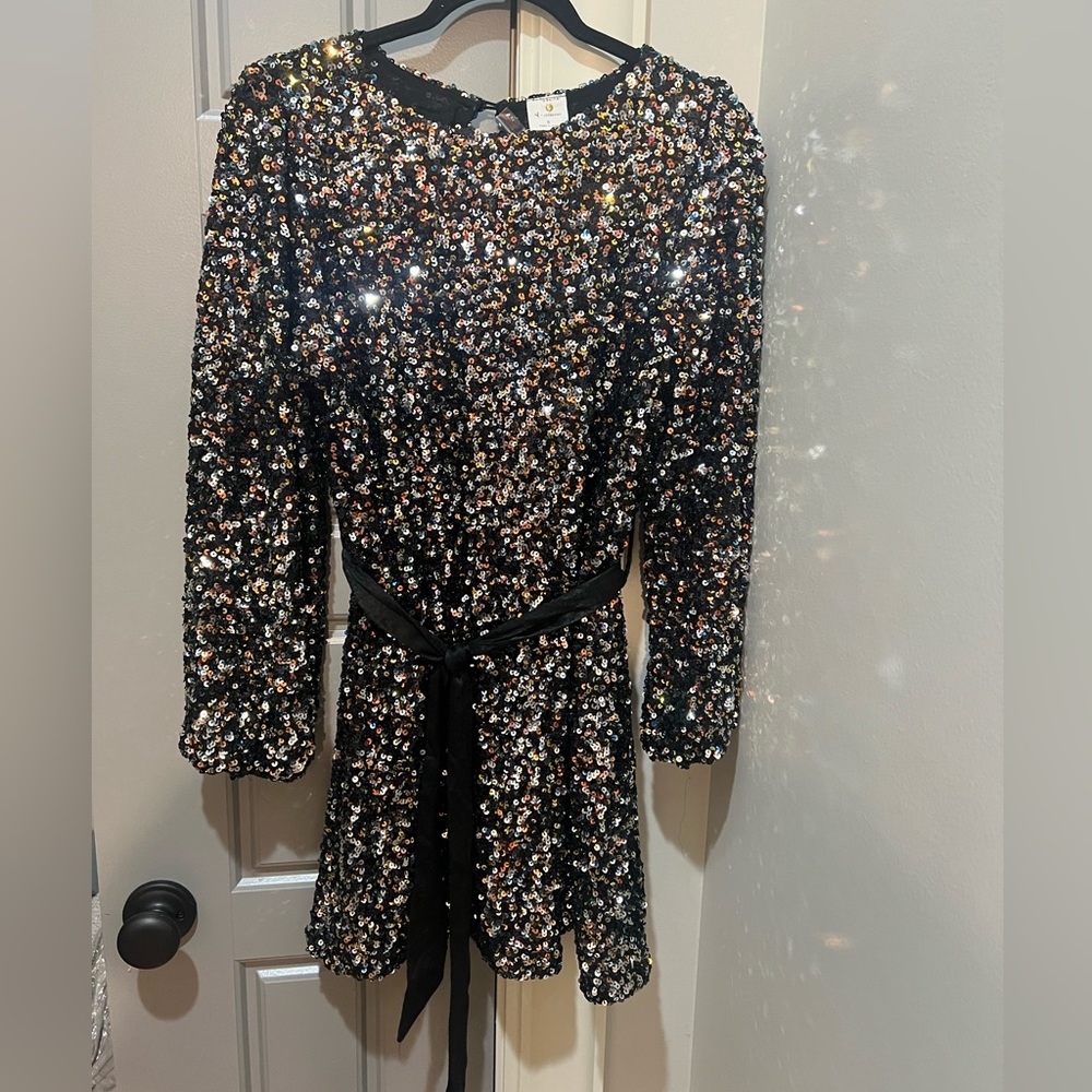 Buddy Love sequin dress with removable belt! New without tags!!